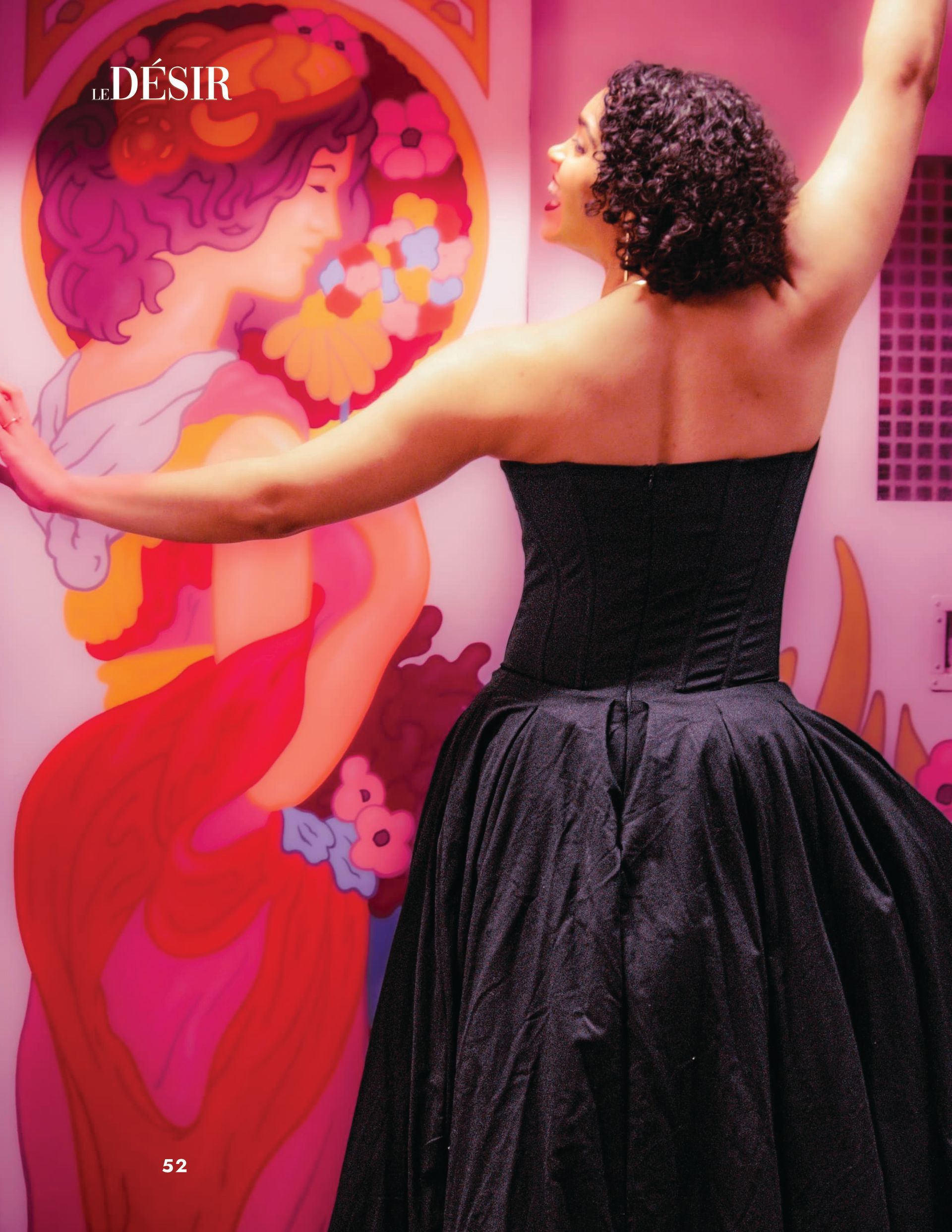“The Art of Arrival” editorial title page photographed by Verity Visions for Le Désir Magazine.