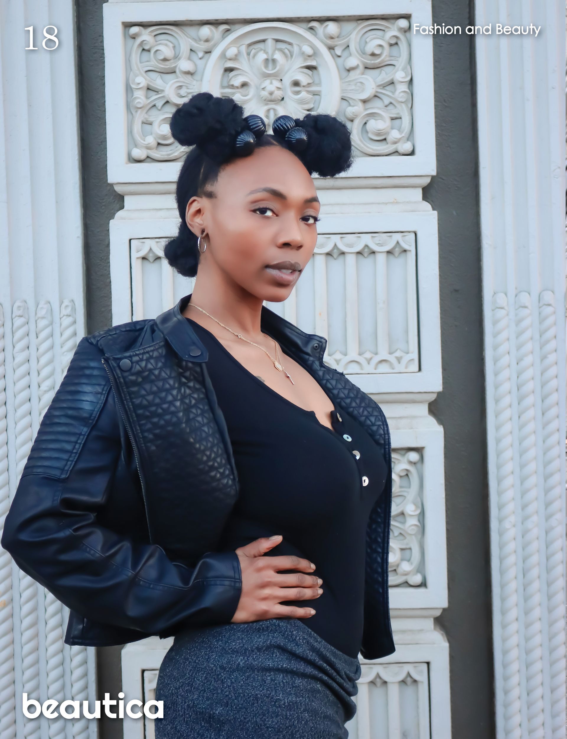 Makeda published in Beautica Magazine, bold editorial by Verity Visions in Salem Oregon showcasing strength and cinematic storytelling.