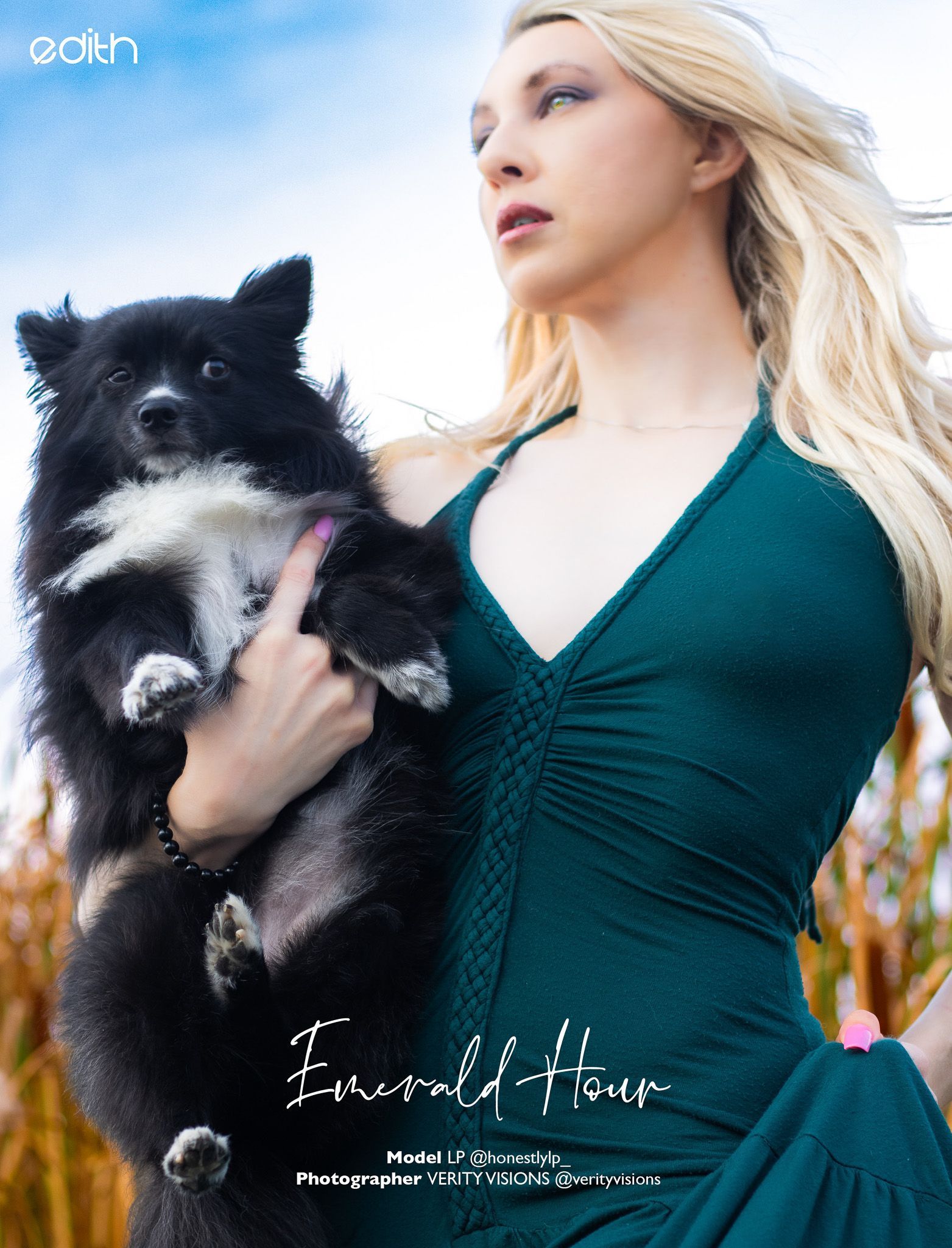 self shot editorial portrait published in EDITH Magazine Oregon