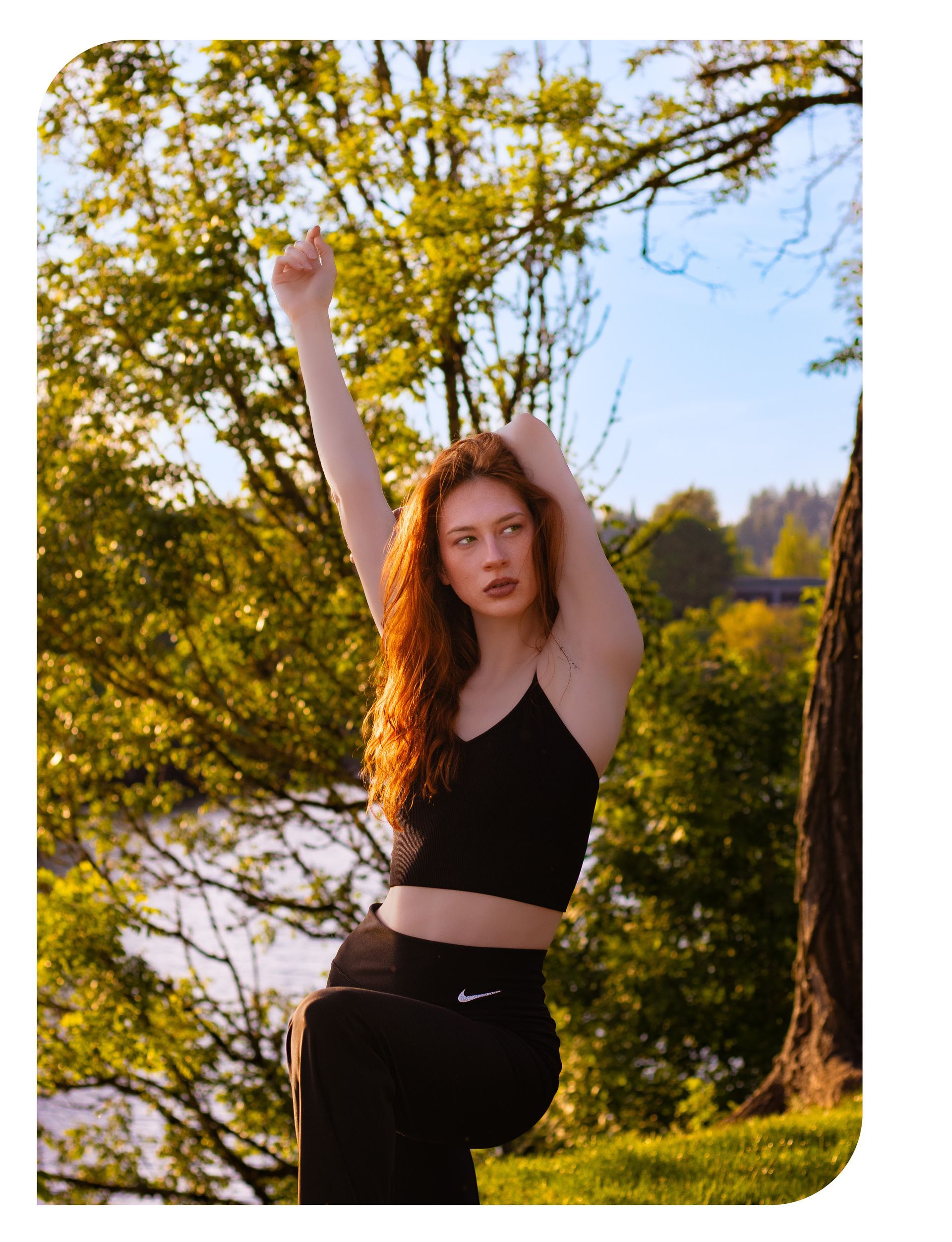 Kiera Brown on the June 2025 Malvie Magazine cover, Nike-inspired editorial at Riverfront Park in Salem Oregon by Verity Visions.