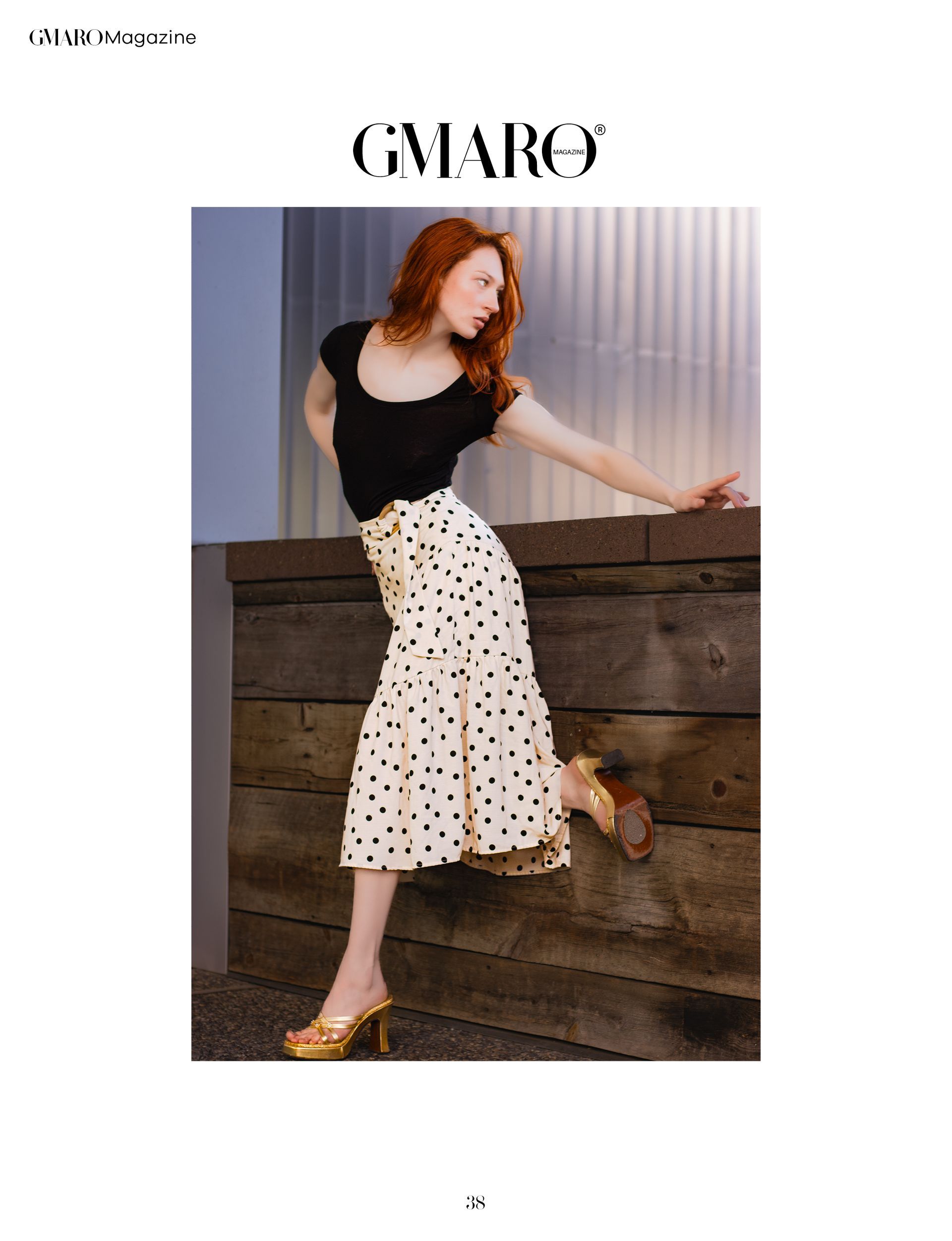 Kiera Brown published in Gmaro Magazine June 2025, rooftop editorial in downtown Salem Oregon by Verity Visions in luxury cinematic style.