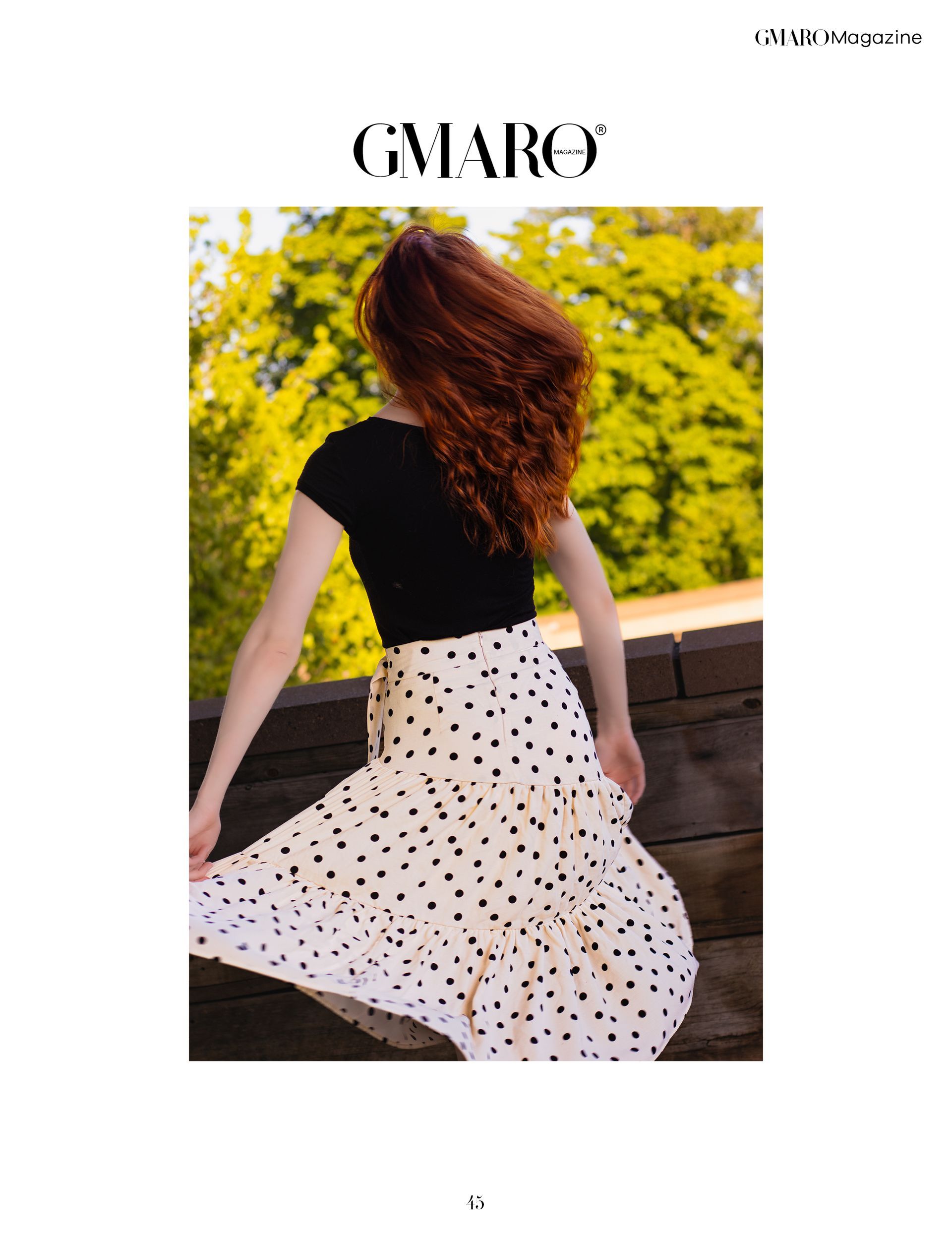 Kiera Brown published in Gmaro Magazine June 2025, rooftop editorial in downtown Salem Oregon by Verity Visions in luxury cinematic style.