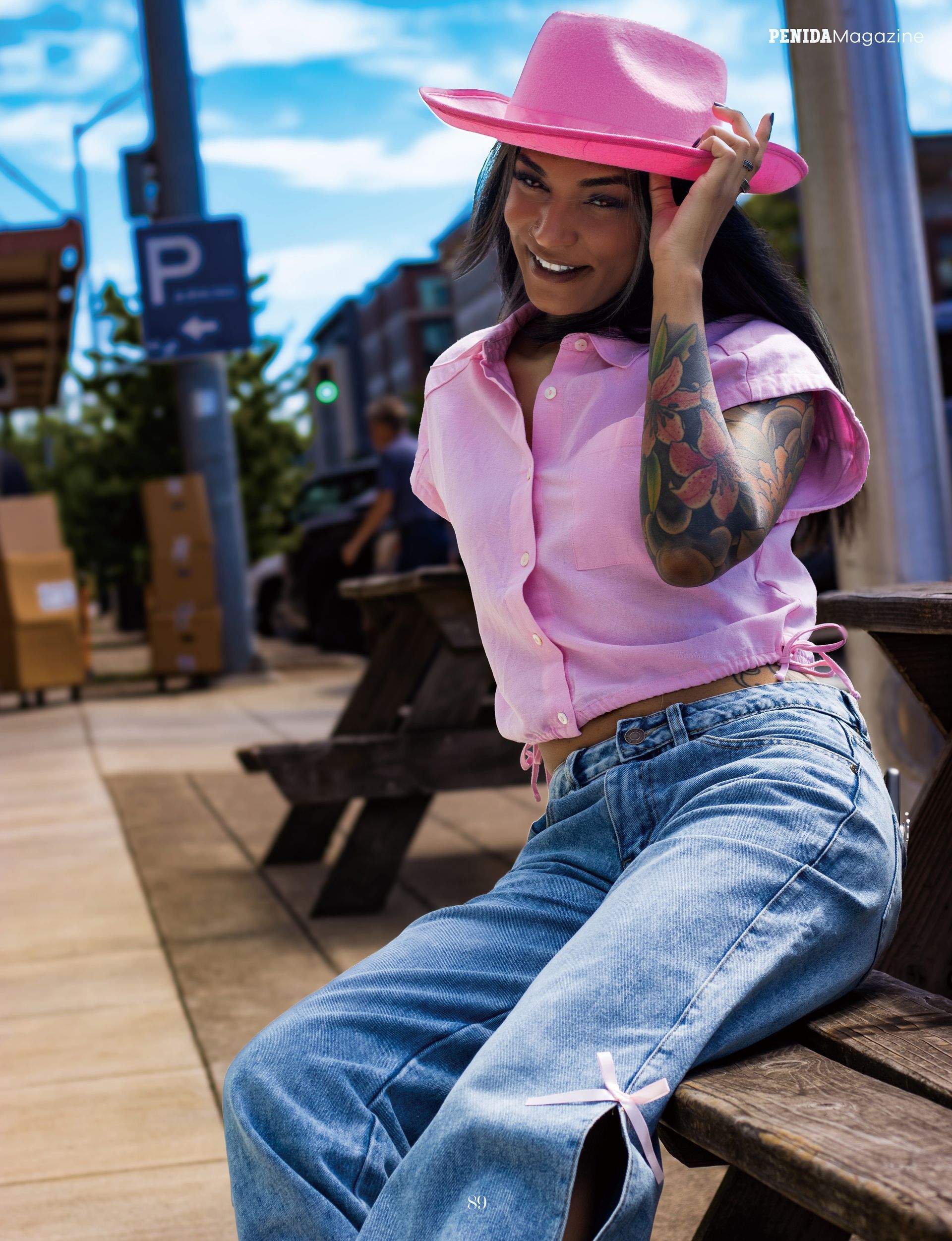 Model Kasi published in Penida Magazine, photographed by Verity Visions in Salem Oregon during a spontaneous luxury editorial session