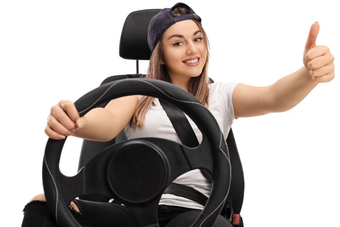 Teenage Girl in Car Seat - Northgate Driving School - Rochester, MN