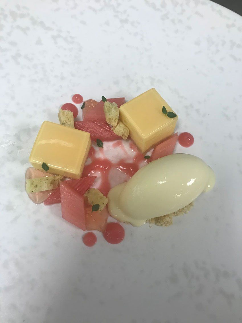 Dessert on plate