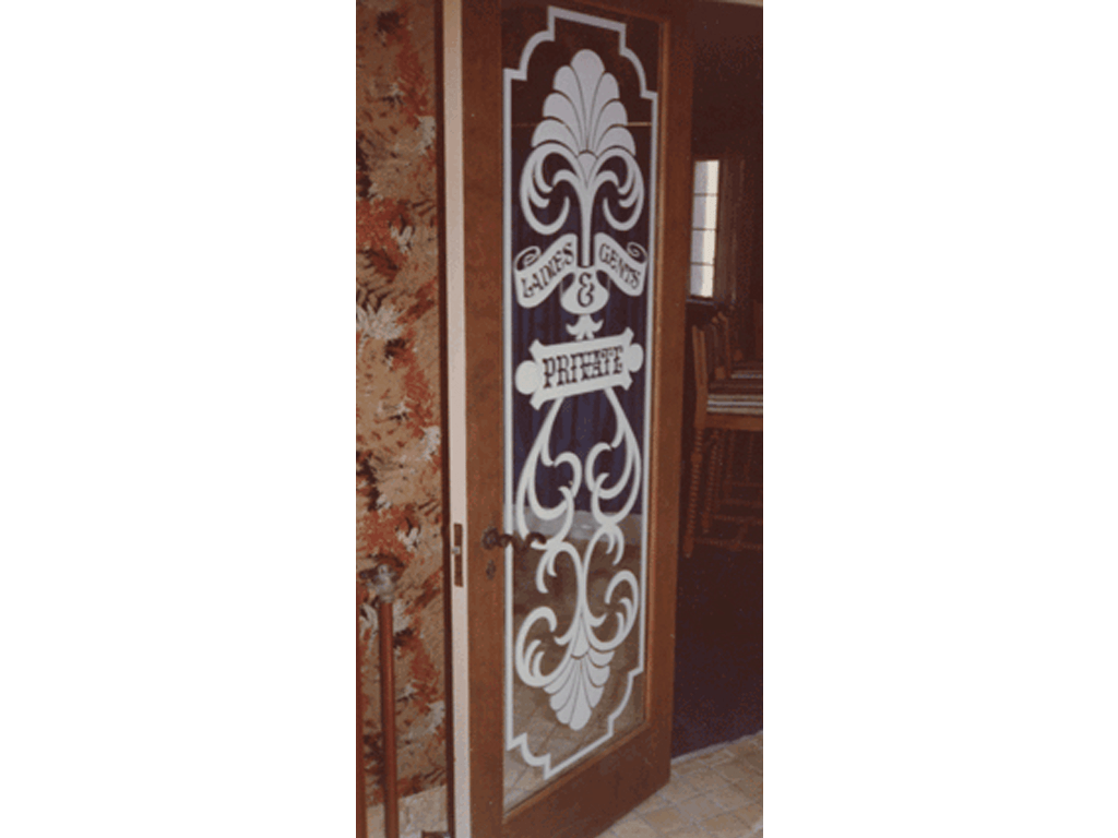 Frosted, sandblasted mirrors
