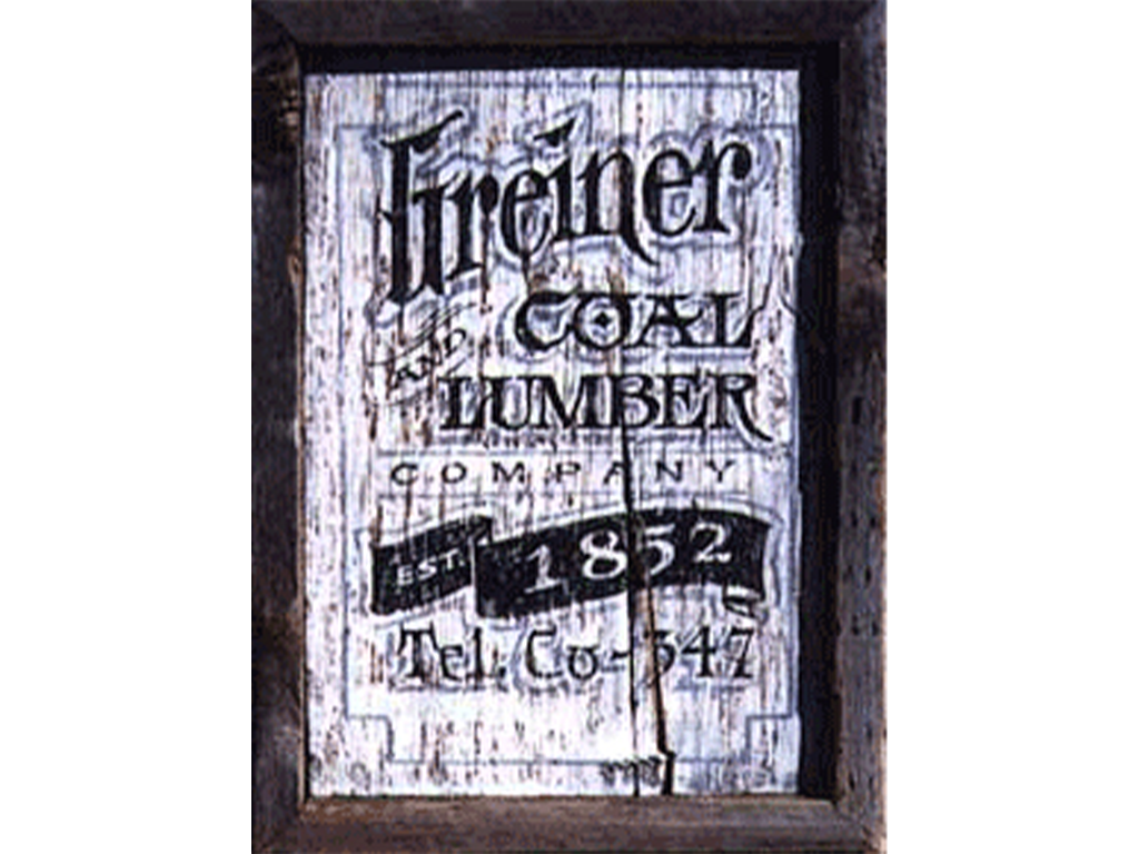 Antique sign reproduction