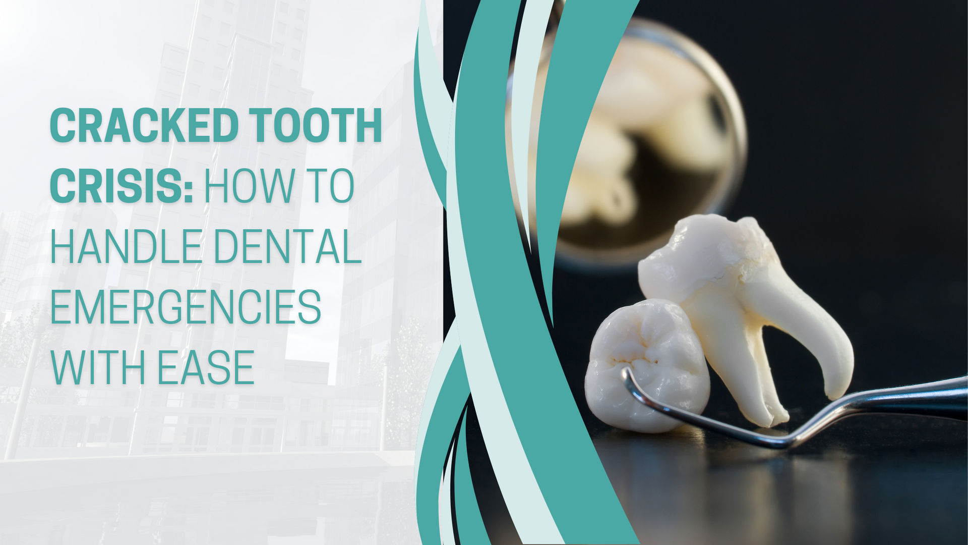 A cracked tooth is sitting on a table next to a fork.