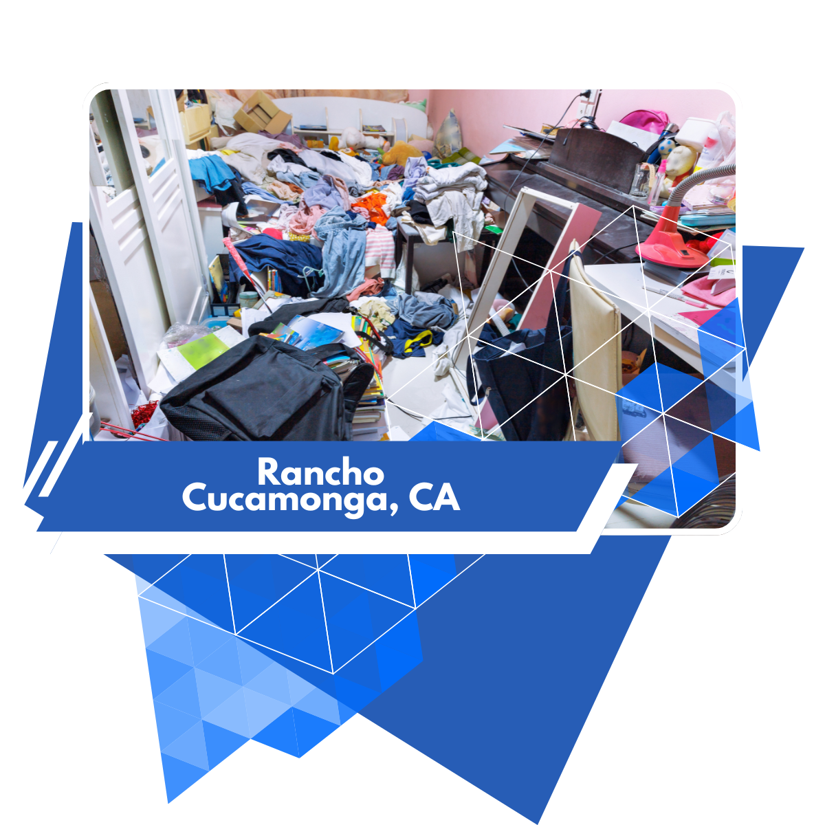 A picture of a messy room in rancho cucamonga ca