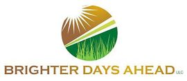 The logo for Brighter Days Ahead LLC shows a sun and grass in a circle.