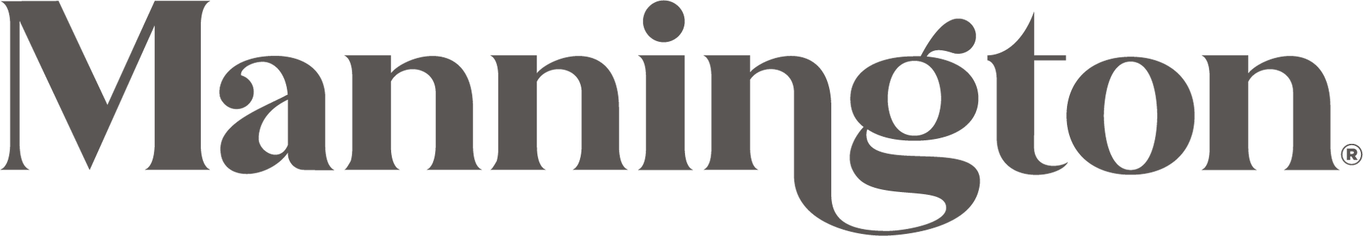 The Mannington logo in dark gray script.