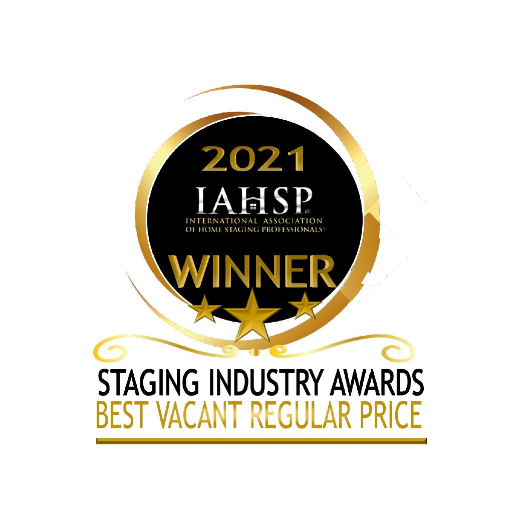 2021 IAHSP Winner badge for Staging Industry Awards, Best Vacant Regular Price