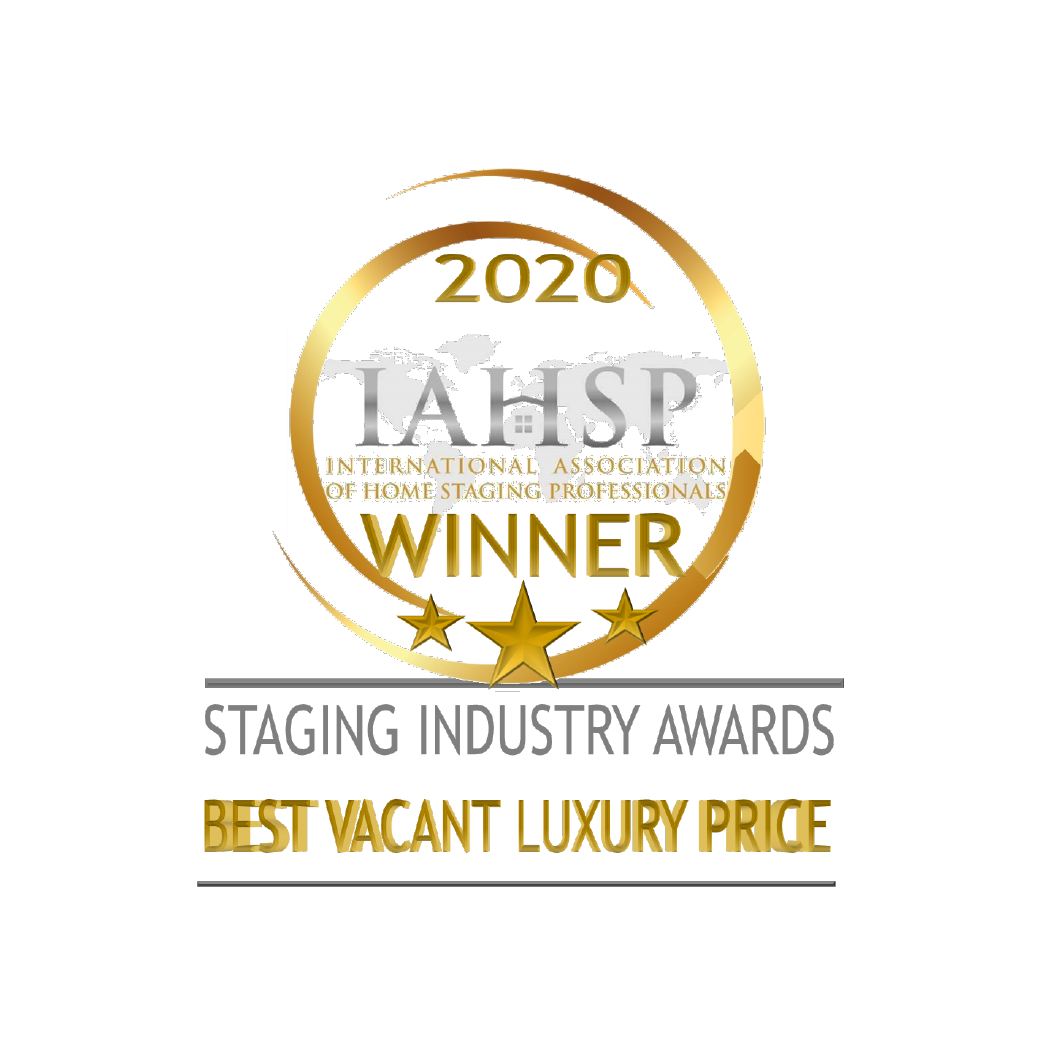 2020 IAHSP Winner award badge for Staging Industry Awards, Best Vacant Luxury Price