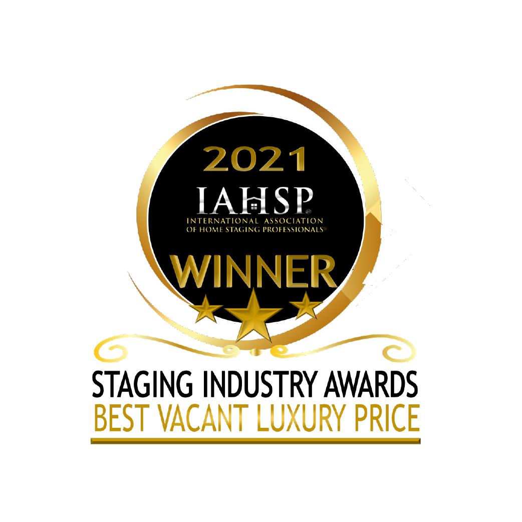 2021 IAHSP winner badge for Staging Industry Awards: Best Vacant Luxury Price