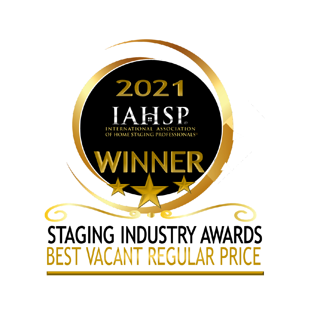 2021 IAHSP Winner badge for Staging Industry Awards, Best Vacant Regular Price