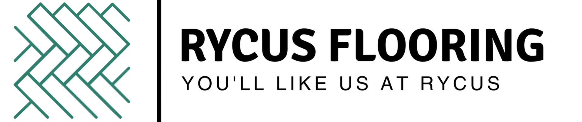 The logo for rycus flooring says `` you 'll like us at rycus ''.