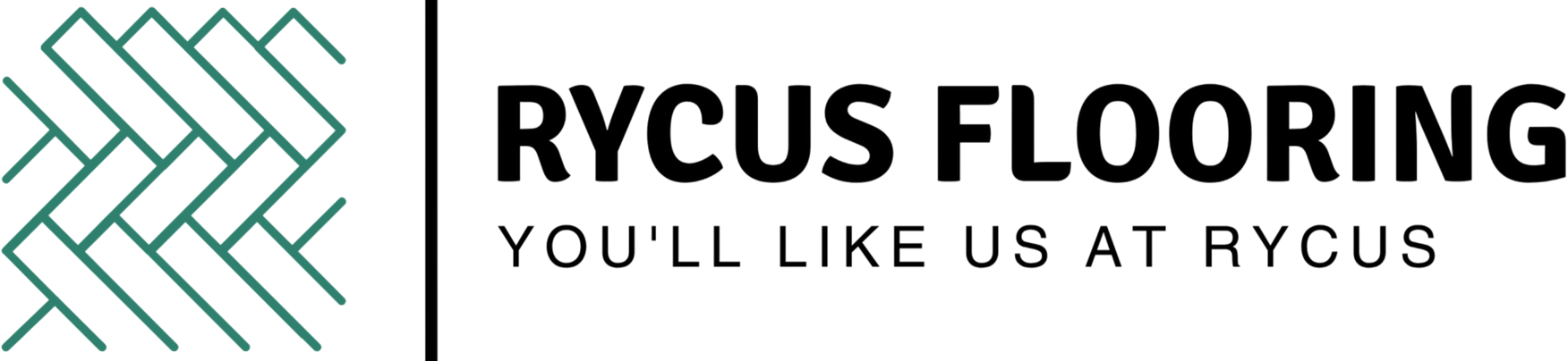 The logo for rycus flooring says `` you 'll like us at rycus ''.