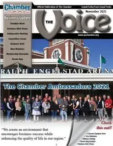 A group of people are on the cover of the voice magazine