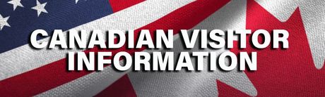 A banner that says canadian visitor information on it