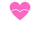 Pink heart icon with two white curved lines near the top