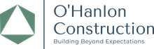 CLE Remodeling Co. A logo for o 'hanlon construction building beyond expectations