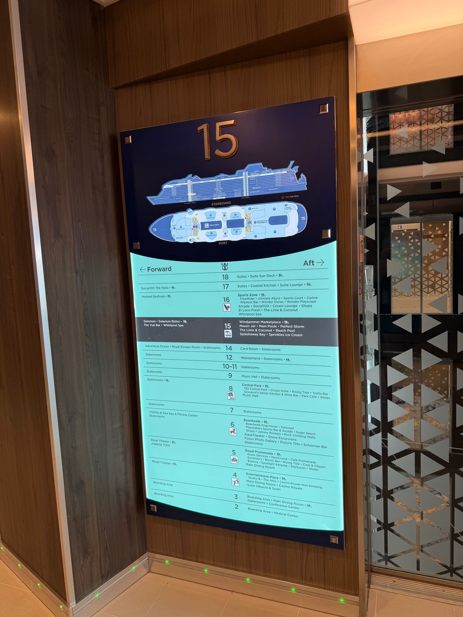 Wonder of the seas deck 15