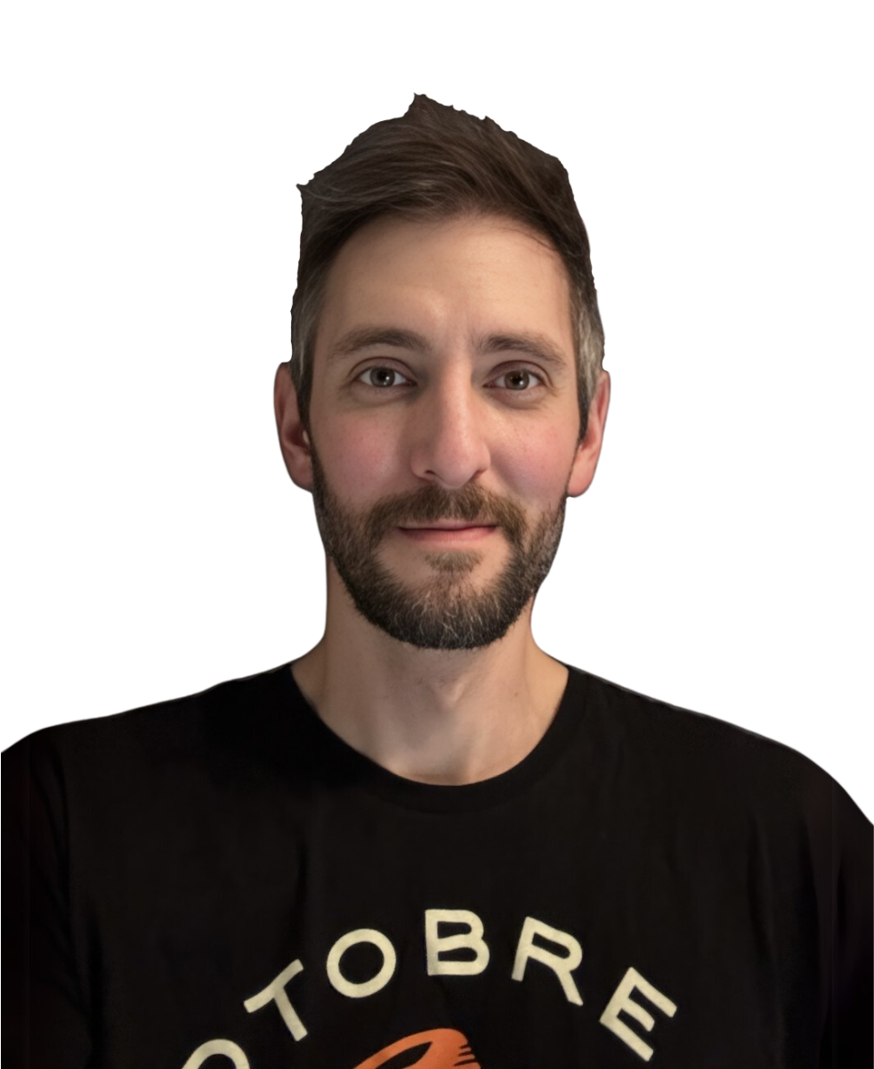 Portrait of a man with a black shirt
