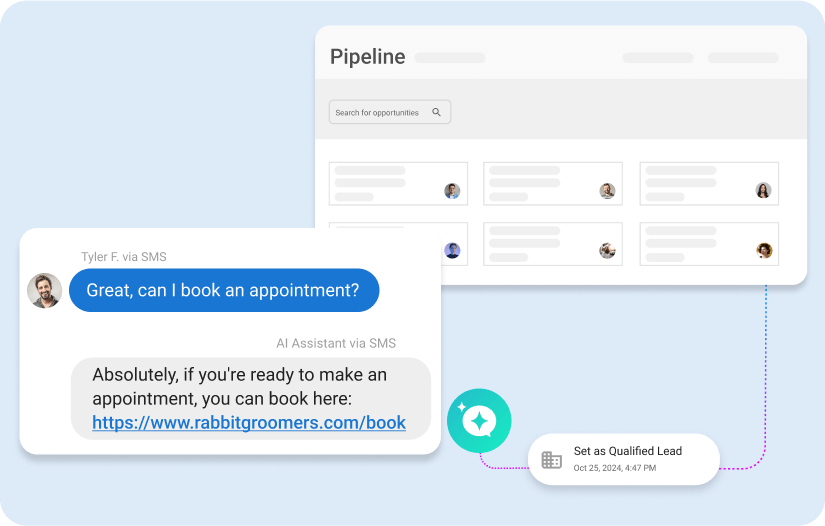 AI Receptionist links to your CRM by The Agency AI Receptionist links to your CRM by The Agency