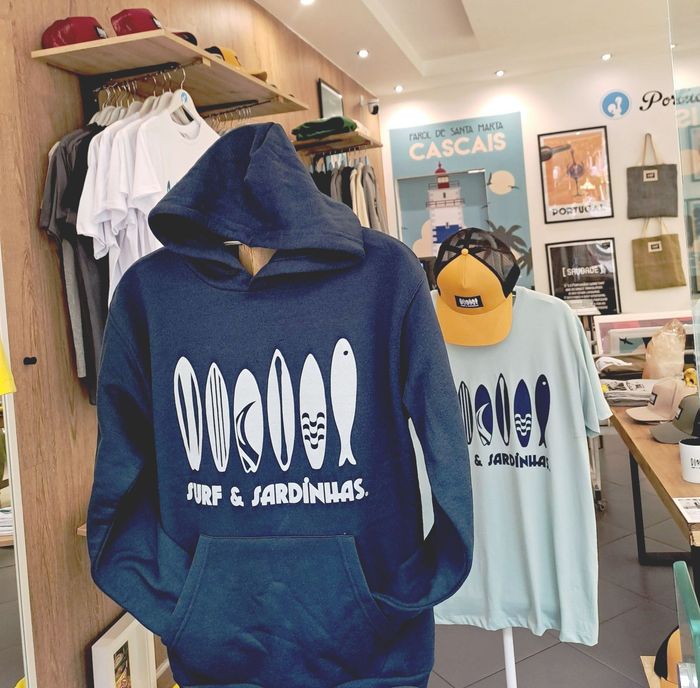 Surfwear shop in  Cascais village center