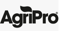 AgriPro logo in black text with a green leaf accent above the “i”