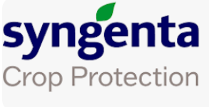 Syngenta Crop Protection logo in blue and gray with a green leaf accent