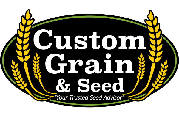 Custom Grain & Seed logo with wheat stalks and the tagline “Your Trusted Seed Advisor”