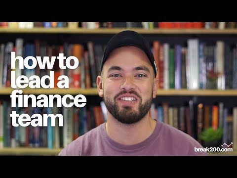 How To Lead A Finance Team