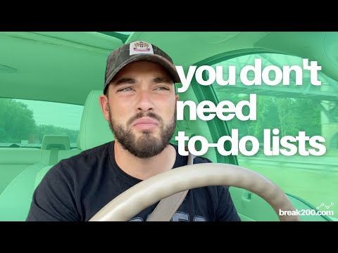 You Don’t Need To-Do Lists