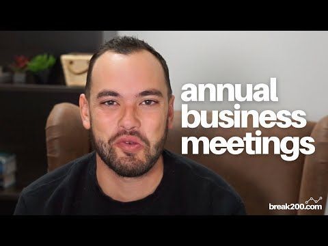 Running Your Annual Business Meeting