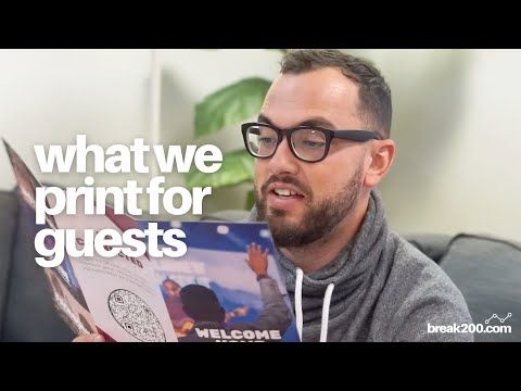 What We Print For First-Time Guests