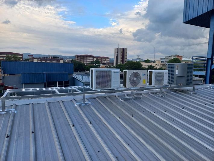 Ilustración de sistema de refrigeración y aire acondicionado