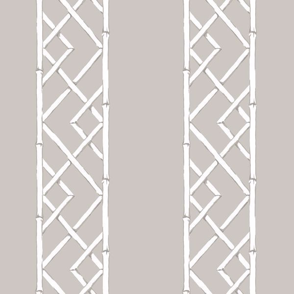 White trellis pattern on light gray background.