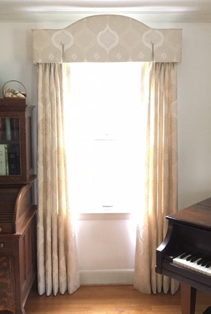 Elegant Window Curtains and Valance
