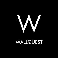 White "W" logo above "WALLQUEST" text on black background.