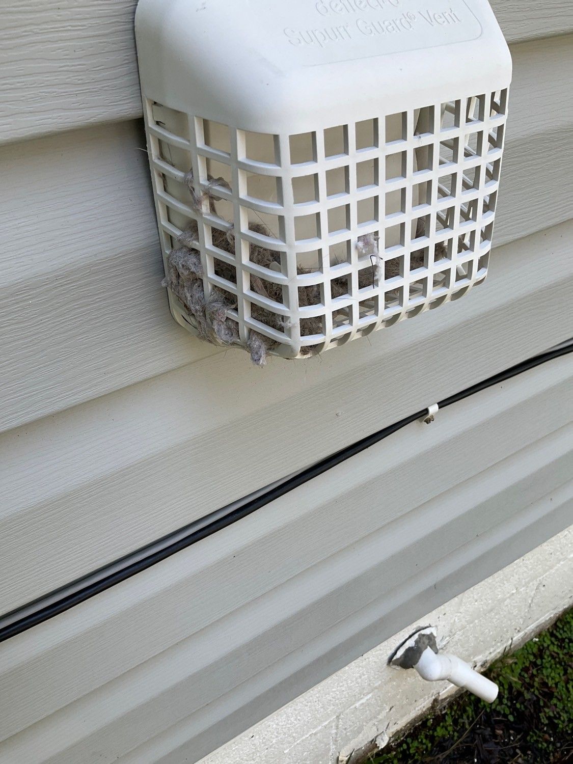 proper dryer vent cover