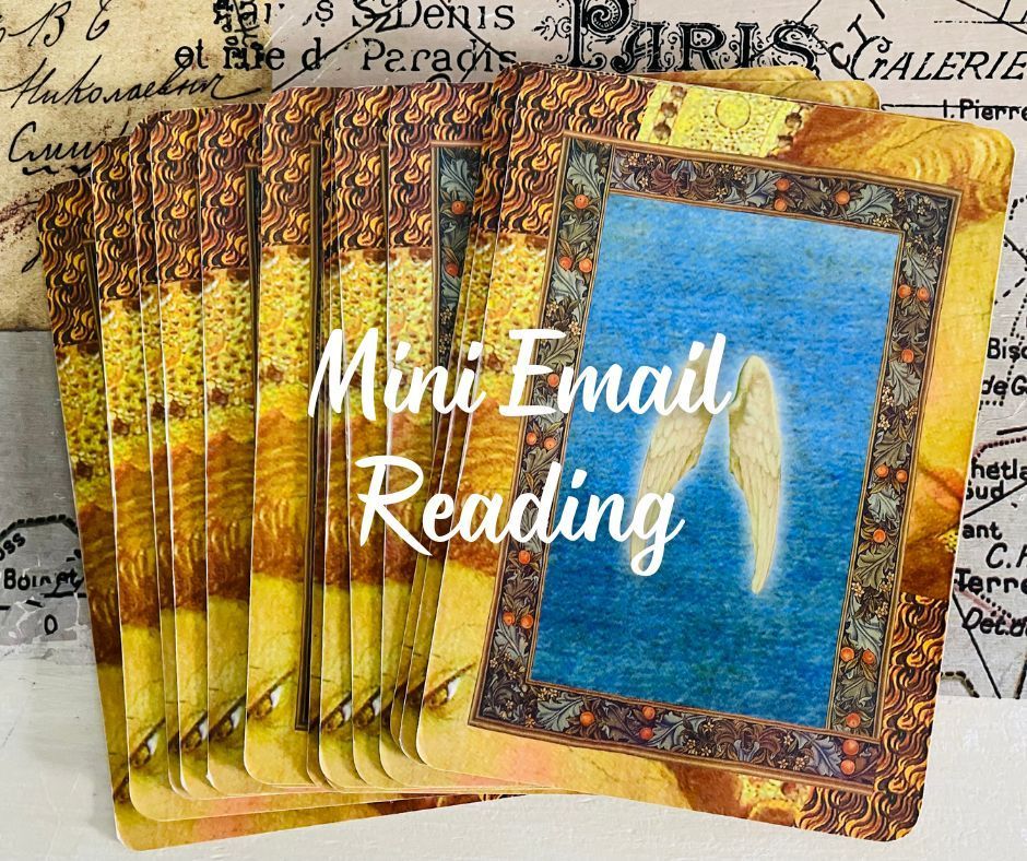 A stack of cards with the words mini email reading on them