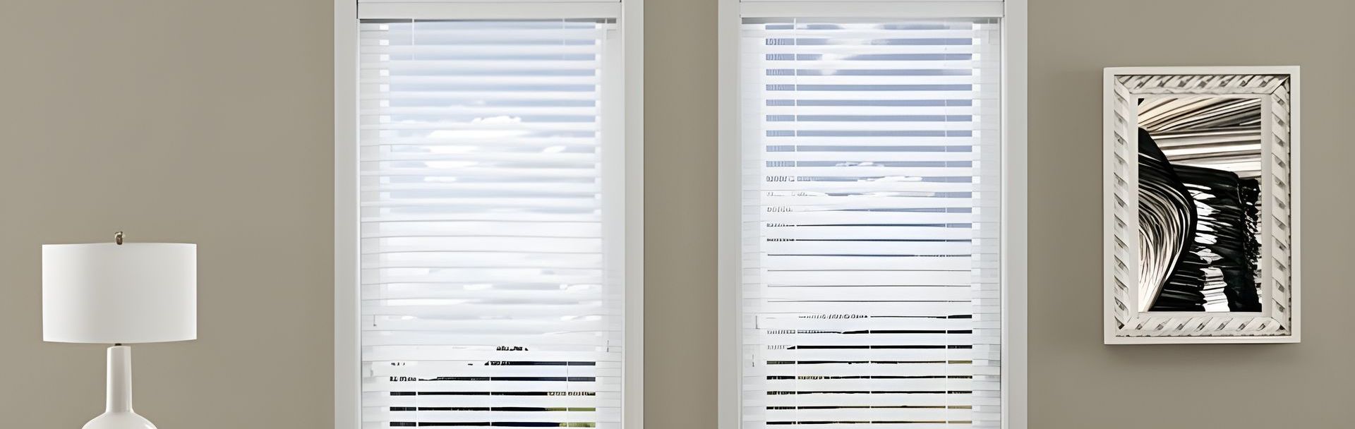 Blinds Store Display In Living Room