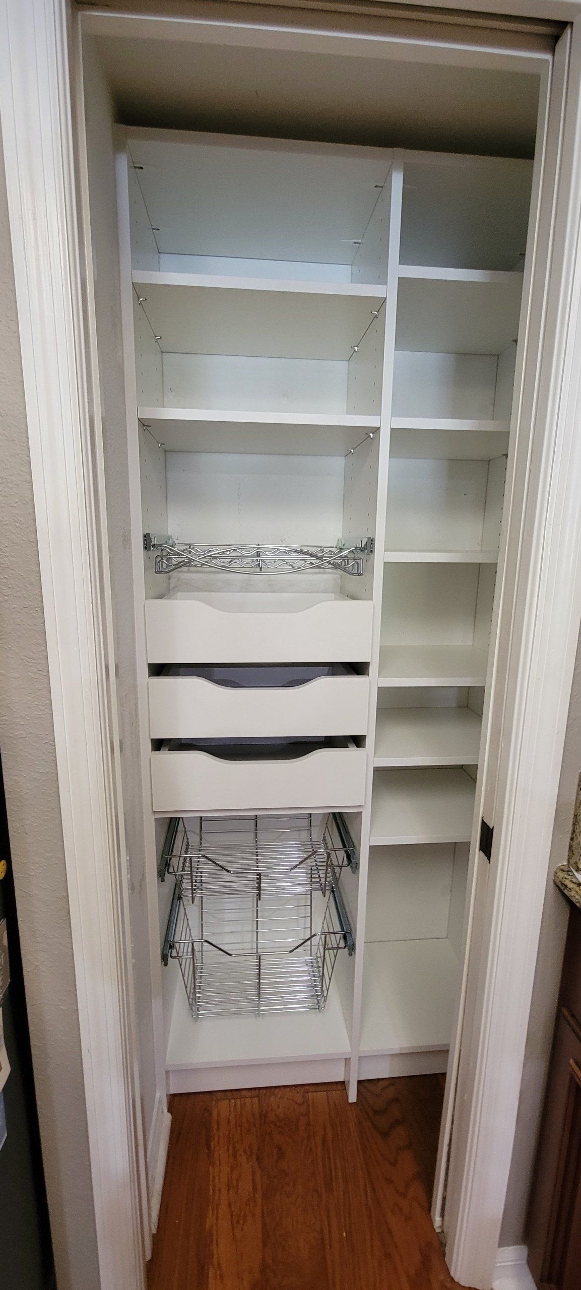 Custom Kitchen Pantry System Project