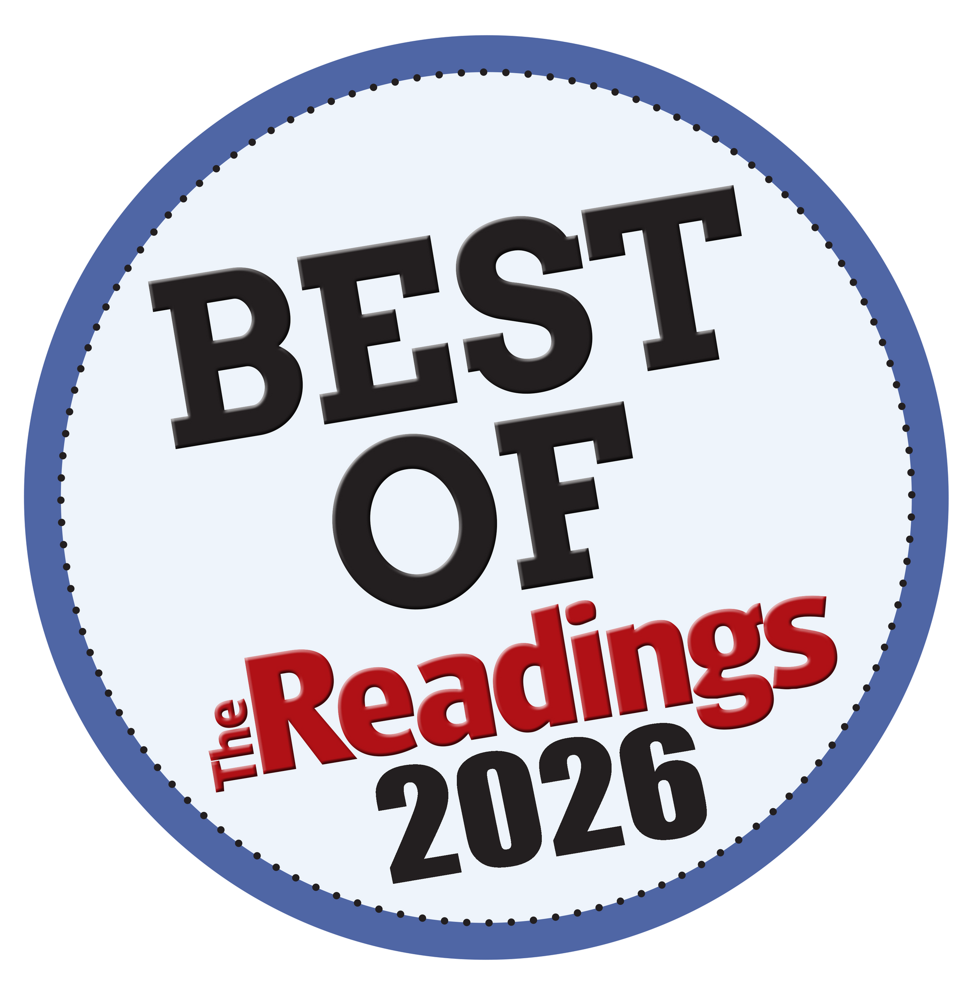 A Icon sticker that says best of the readings 2025