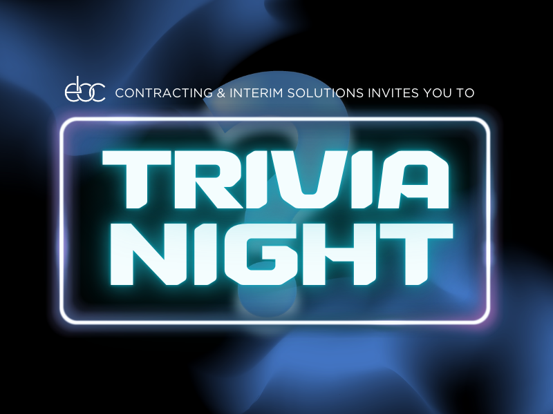EBC Contracting & Interim Solutions Trivia Night event invite