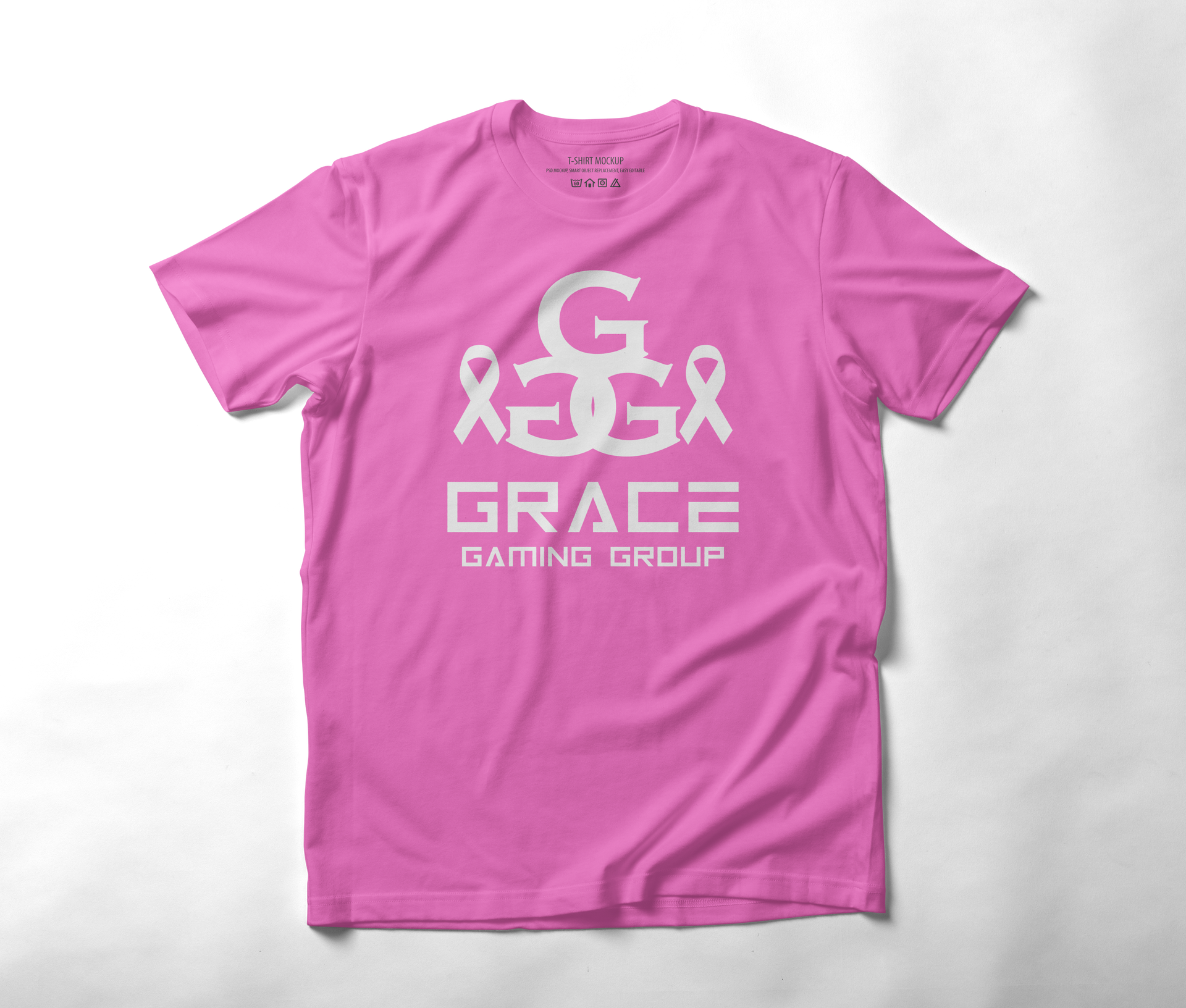 Pink t-shirt with 