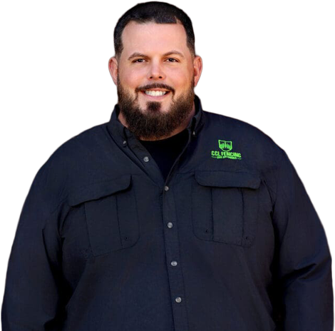 A man with a beard wearing a black shirt that says u.s. army