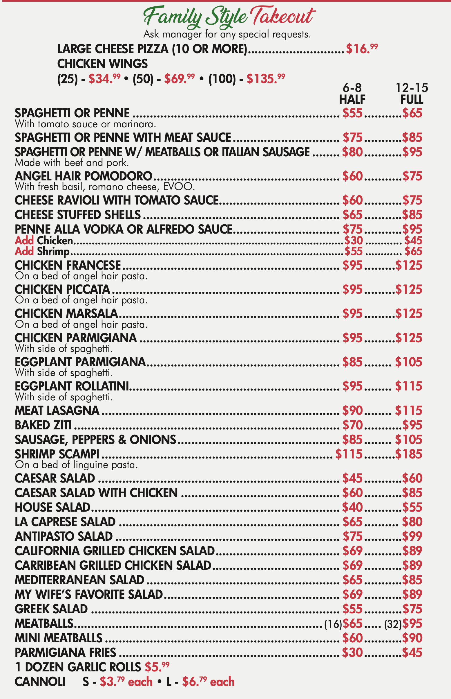 Picture of Catering Menu