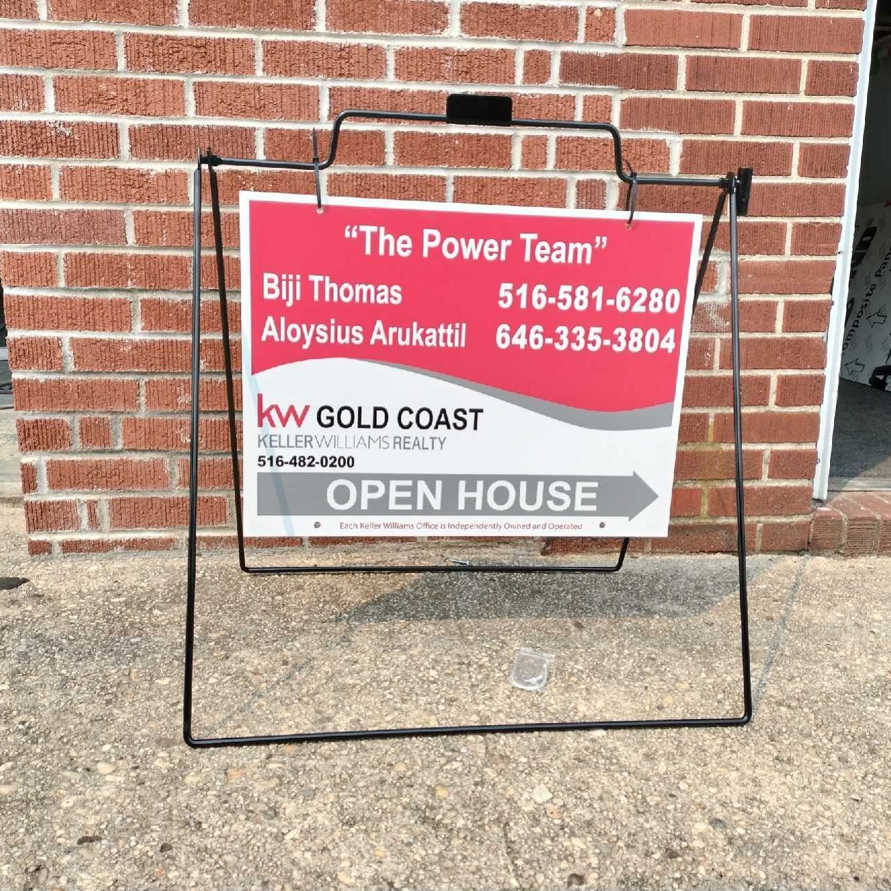 Affordable a frame signs nassau county company by dezant signs